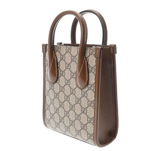 Gucci Bag Supreme Interlocking GG Tote Tan Beige Canvas